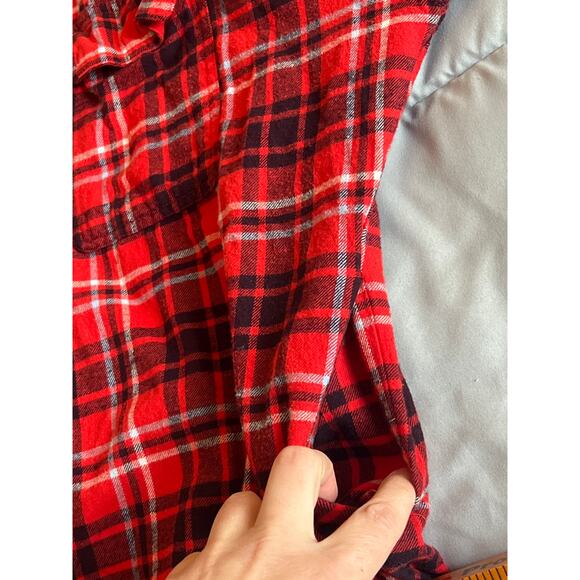Wild fable, red and black flannel 100% cotton with pockets size extra small  - Picture 6 of 6